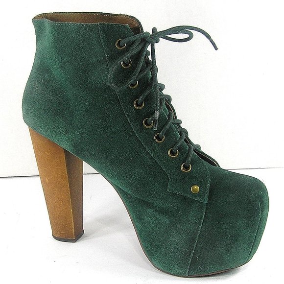 Jeffrey Campbell Green Ankle Boots - Picture 12 of 16